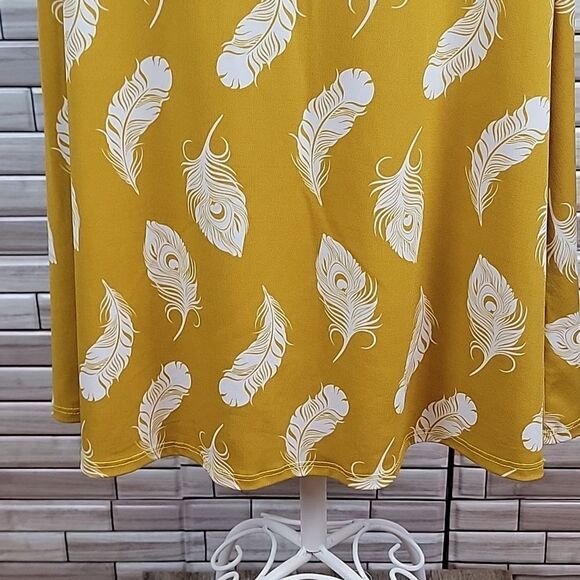 LulaRoe leaf print midi skirt Size S - Picture 3 of 10